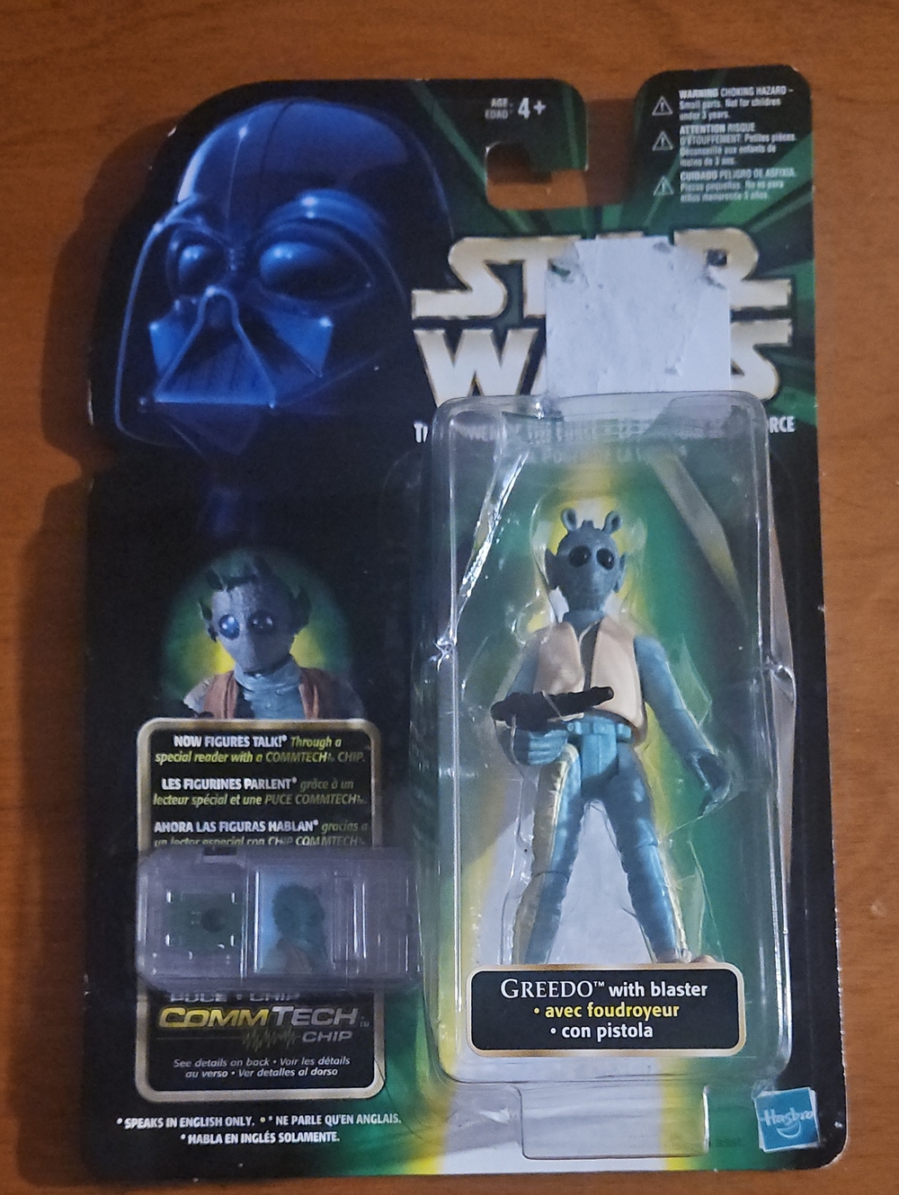 Hasbro Greedo Action Figure in Blue and Tan with Blaster